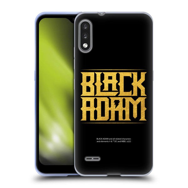 Black Adam Graphics Logotype Soft Gel Case for LG K22