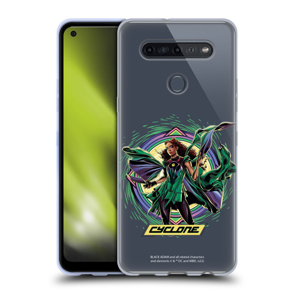 Black Adam Graphics Cyclone Soft Gel Case for LG K51S