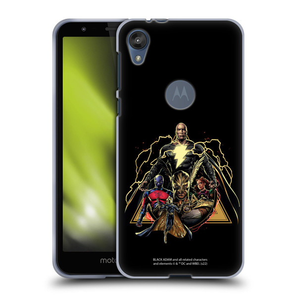 Black Adam Graphics Group Soft Gel Case for Motorola Moto E6