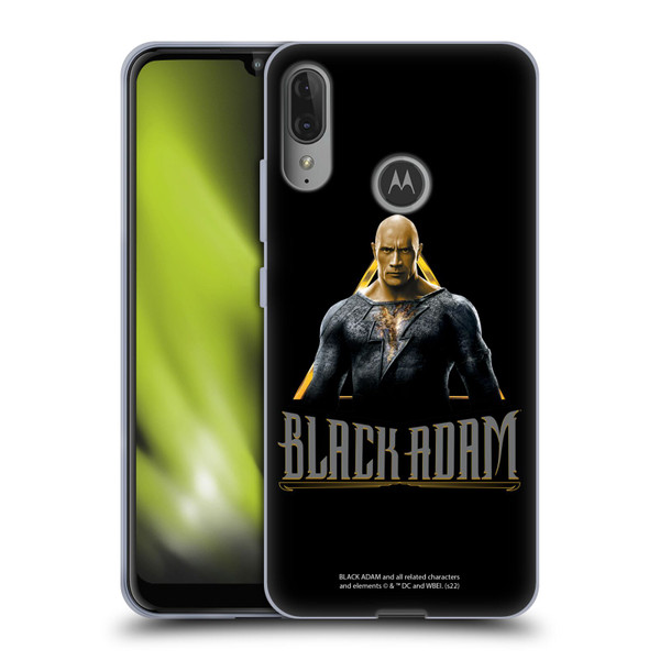Black Adam Graphics Black Adam Soft Gel Case for Motorola Moto E6 Plus