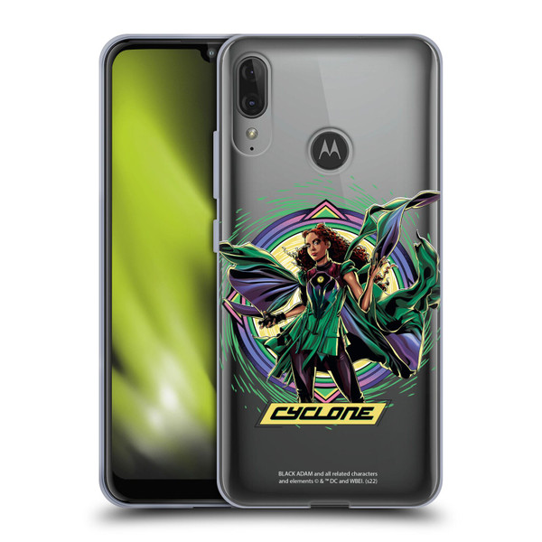 Black Adam Graphics Cyclone Soft Gel Case for Motorola Moto E6 Plus