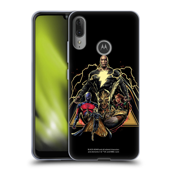 Black Adam Graphics Group Soft Gel Case for Motorola Moto E6 Plus