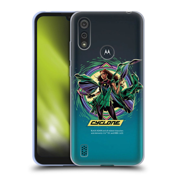 Black Adam Graphics Cyclone Soft Gel Case for Motorola Moto E6s (2020)