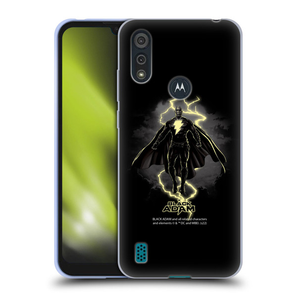 Black Adam Graphics Lightning Soft Gel Case for Motorola Moto E6s (2020)