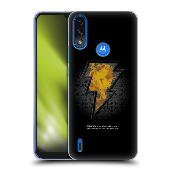 Black Adam Graphics Icon Soft Gel Case for Motorola Moto E7 Power / Moto E7i Power
