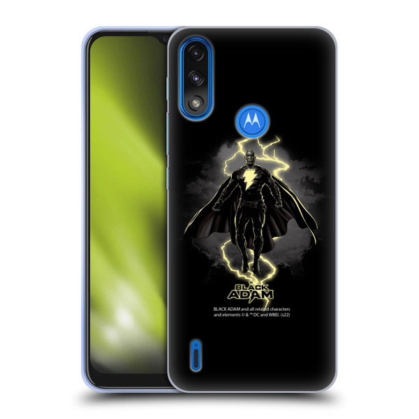 Black Adam Graphics Lightning Soft Gel Case for Motorola Moto E7 Power / Moto E7i Power