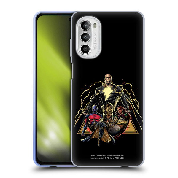 Black Adam Graphics Group Soft Gel Case for Motorola Moto G52