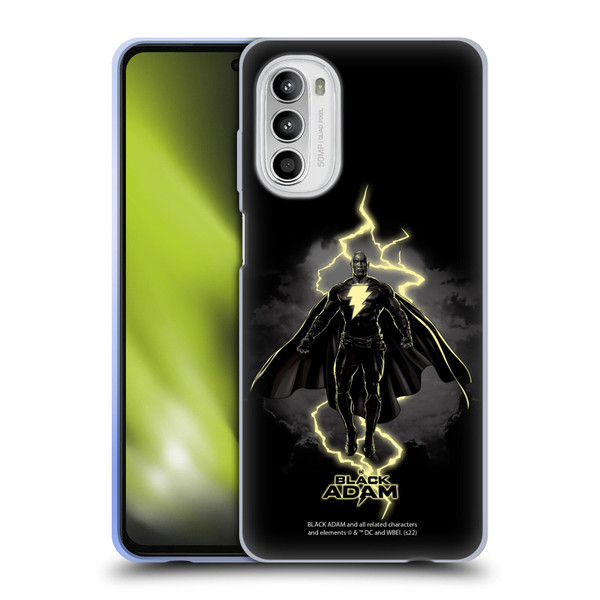 Black Adam Graphics Lightning Soft Gel Case for Motorola Moto G52