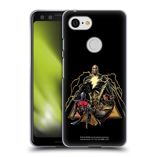 Black Adam Graphics Group Soft Gel Case for Google Pixel 3