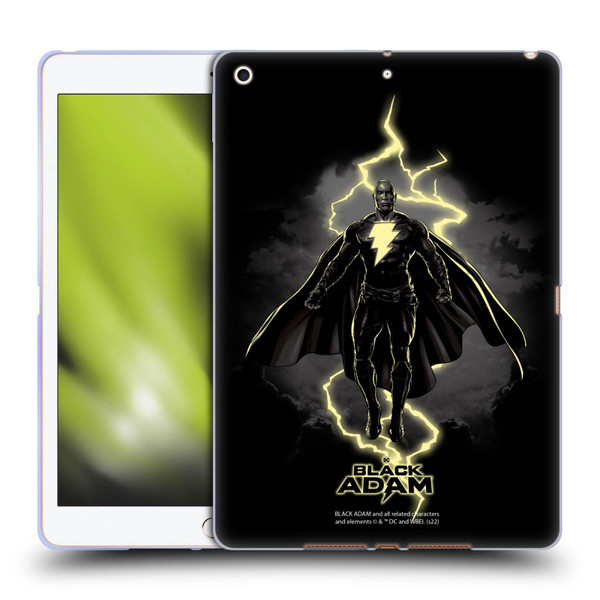 Black Adam Graphics Lightning Soft Gel Case for Apple iPad 10.2 2019/2020/2021