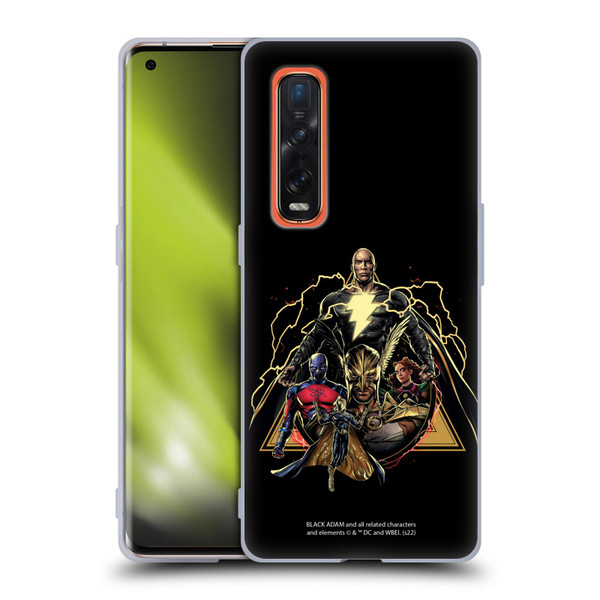 Black Adam Graphics Group Soft Gel Case for OPPO Find X2 Pro 5G