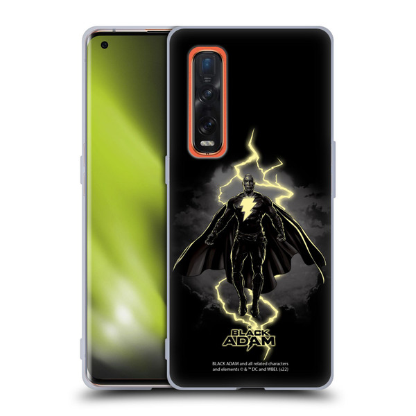 Black Adam Graphics Lightning Soft Gel Case for OPPO Find X2 Pro 5G