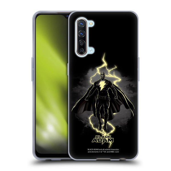 Black Adam Graphics Lightning Soft Gel Case for OPPO Find X2 Lite 5G
