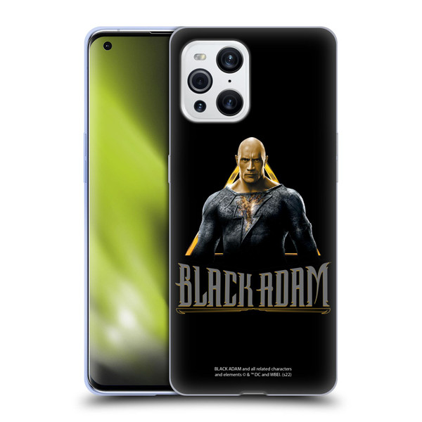 Black Adam Graphics Black Adam Soft Gel Case for OPPO Find X3 / Pro