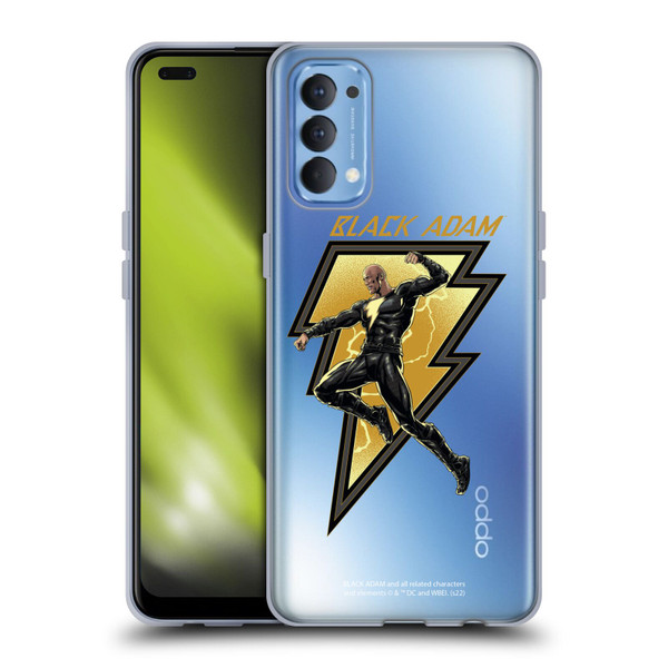Black Adam Graphics Black Adam 2 Soft Gel Case for OPPO Reno 4 5G
