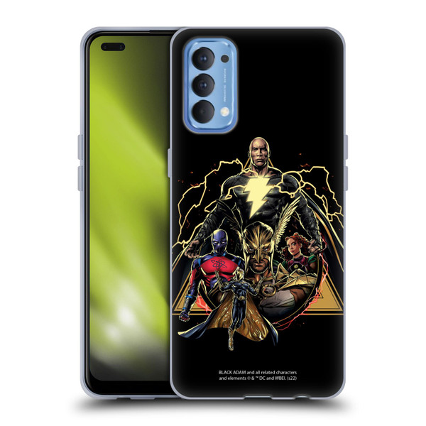 Black Adam Graphics Group Soft Gel Case for OPPO Reno 4 5G