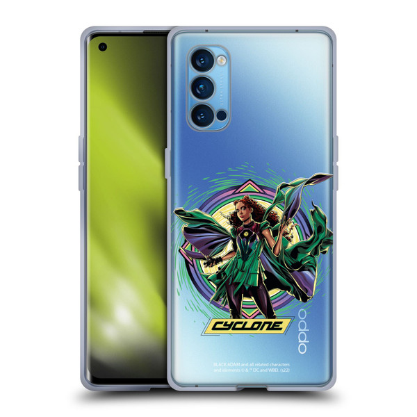 Black Adam Graphics Cyclone Soft Gel Case for OPPO Reno 4 Pro 5G