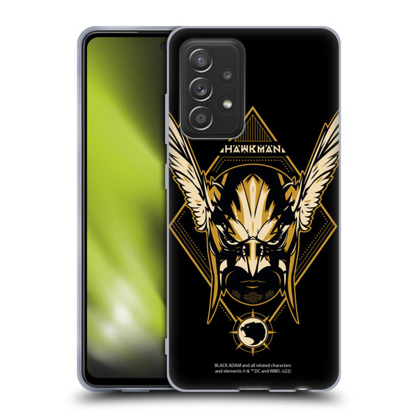 Black Adam Graphics Hawkman Soft Gel Case for Samsung Galaxy A52 / A52s / 5G (2021)