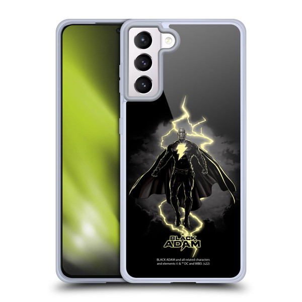 Black Adam Graphics Lightning Soft Gel Case for Samsung Galaxy S21+ 5G