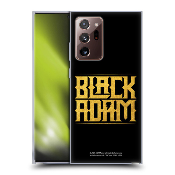 Black Adam Graphics Logotype Soft Gel Case for Samsung Galaxy Note20 Ultra / 5G
