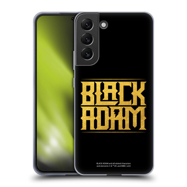 Black Adam Graphics Logotype Soft Gel Case for Samsung Galaxy S22+ 5G