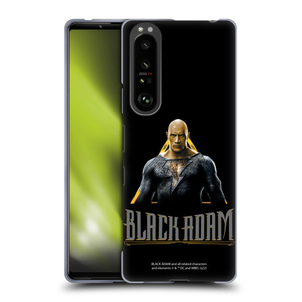 Black Adam Graphics Black Adam Soft Gel Case for Sony Xperia 1 III