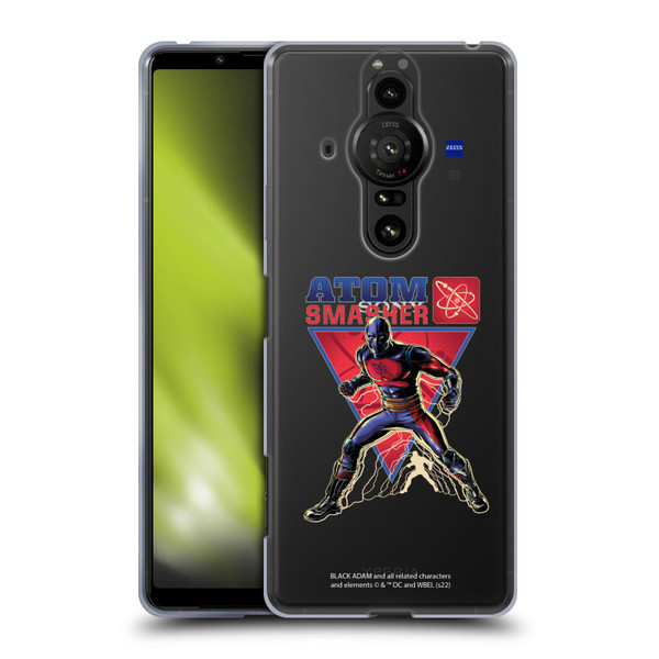 Black Adam Graphics Atom Smasher Soft Gel Case for Sony Xperia Pro-I