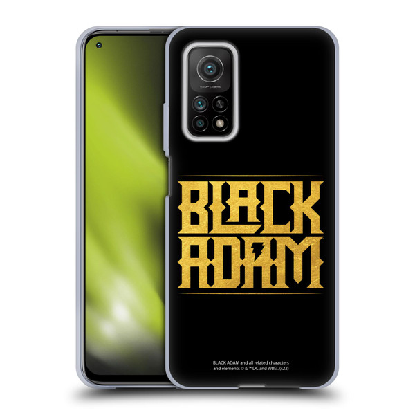 Black Adam Graphics Logotype Soft Gel Case for Xiaomi Mi 10T 5G