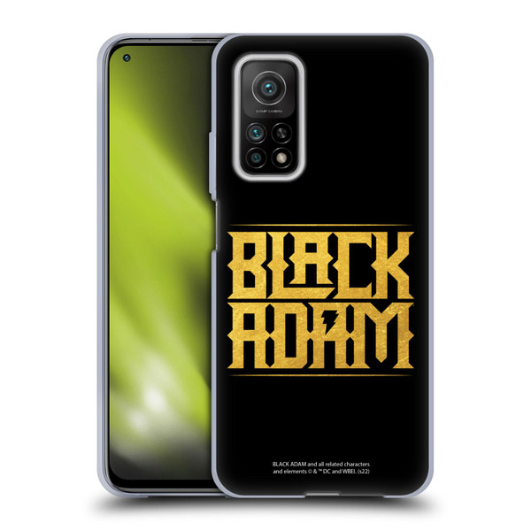 Black Adam Graphics Logotype Soft Gel Case for Xiaomi Mi 10T 5G