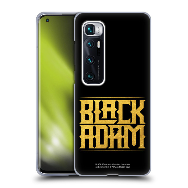 Black Adam Graphics Logotype Soft Gel Case for Xiaomi Mi 10 Ultra 5G