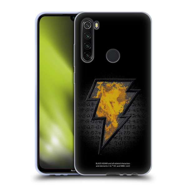 Black Adam Graphics Icon Soft Gel Case for Xiaomi Redmi Note 8T