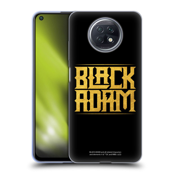 Black Adam Graphics Logotype Soft Gel Case for Xiaomi Redmi Note 9T 5G