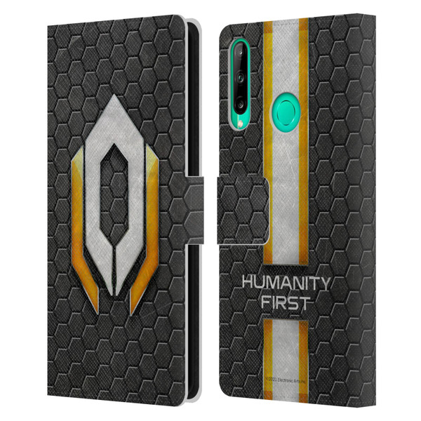EA Bioware Mass Effect Graphics Cerberus Logo Leather Book Wallet Case Cover For Huawei P40 lite E