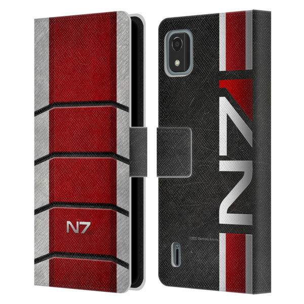 EA Bioware Mass Effect Graphics N7 Logo Armor Leather Book Wallet Case Cover For Nokia C2 2nd Edition
