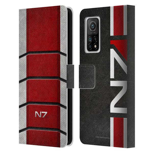 EA Bioware Mass Effect Graphics N7 Logo Armor Leather Book Wallet Case Cover For Xiaomi Mi 10T 5G