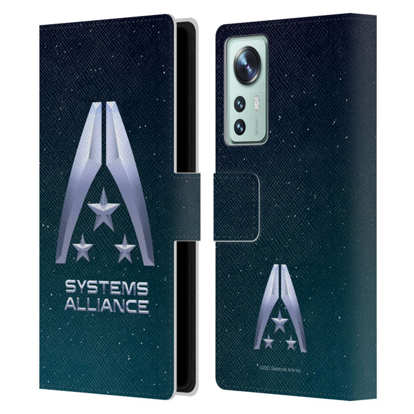 EA Bioware Mass Effect Graphics Systems Alliance Logo Leather Book Wallet Case Cover For Xiaomi 12