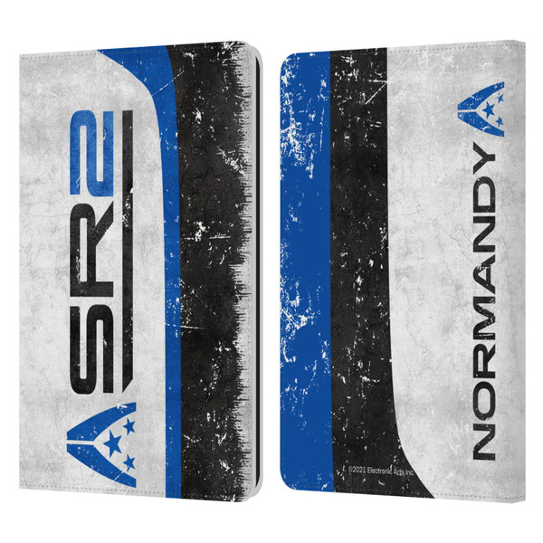 EA Bioware Mass Effect 3 Badges And Logos SR2 Normandy Leather Book Wallet Case Cover For Amazon Kindle Paperwhite 1 / 2 / 3