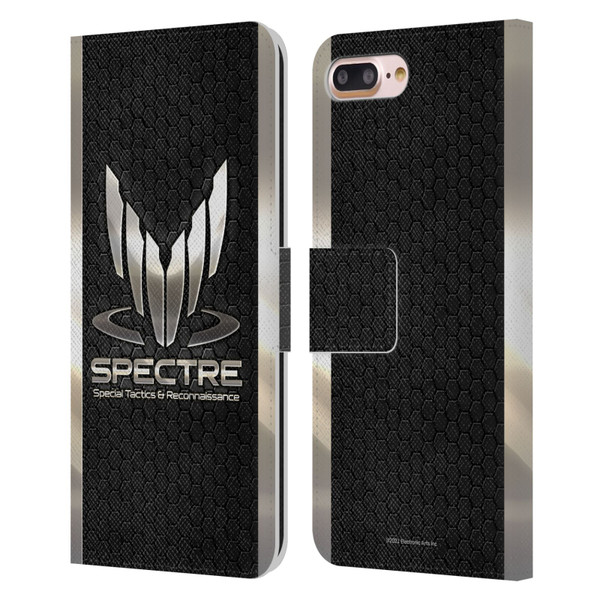 EA Bioware Mass Effect 3 Badges And Logos Spectre Leather Book Wallet Case Cover For Apple iPhone 7 Plus / iPhone 8 Plus