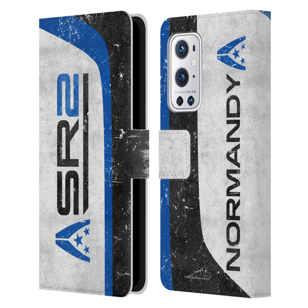 EA Bioware Mass Effect 3 Badges And Logos SR2 Normandy Leather Book Wallet Case Cover For OnePlus 9 Pro