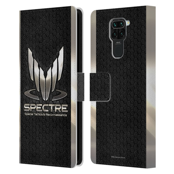EA Bioware Mass Effect 3 Badges And Logos Spectre Leather Book Wallet Case Cover For Xiaomi Redmi Note 9 / Redmi 10X 4G