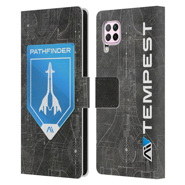 EA Bioware Mass Effect Andromeda Graphics Pathfinder Badge Leather Book Wallet Case Cover For Huawei Nova 6 SE / P40 Lite