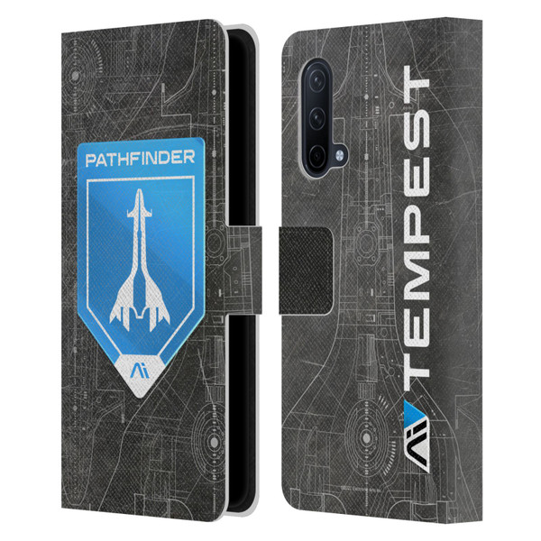 EA Bioware Mass Effect Andromeda Graphics Pathfinder Badge Leather Book Wallet Case Cover For OnePlus Nord CE 5G