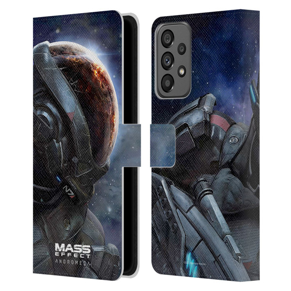 EA Bioware Mass Effect Andromeda Graphics Key Art 2017 Leather Book Wallet Case Cover For Samsung Galaxy A73 5G (2022)