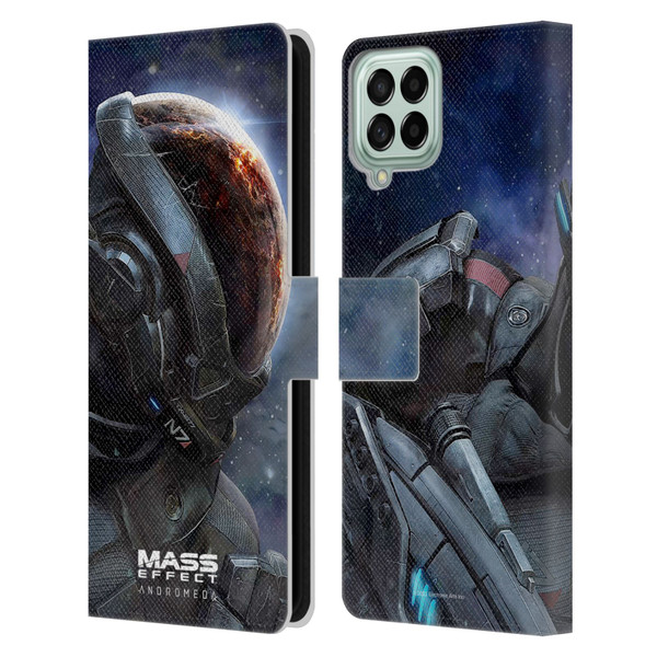 EA Bioware Mass Effect Andromeda Graphics Key Art 2017 Leather Book Wallet Case Cover For Samsung Galaxy M33 (2022)