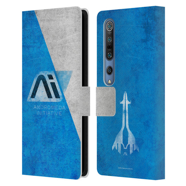 EA Bioware Mass Effect Andromeda Graphics Initiative Distressed Leather Book Wallet Case Cover For Xiaomi Mi 10 5G / Mi 10 Pro 5G