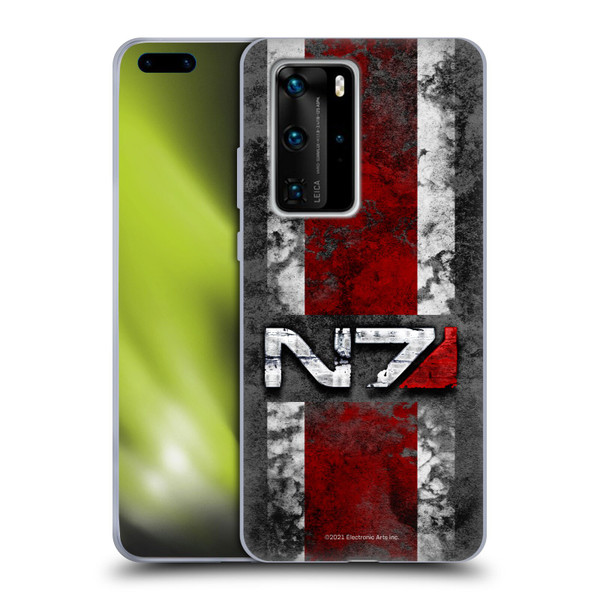 EA Bioware Mass Effect Graphics N7 Logo Distressed Soft Gel Case for Huawei P40 Pro / P40 Pro Plus 5G