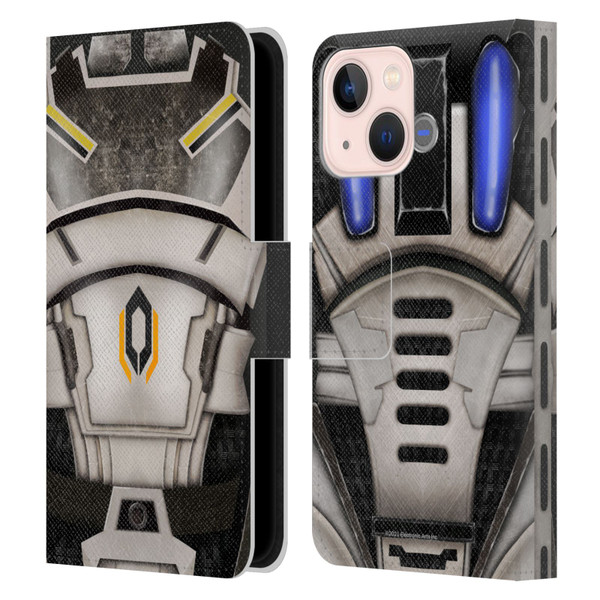 EA Bioware Mass Effect Armor Collection Cerberus Leather Book Wallet Case Cover For Apple iPhone 13 Mini