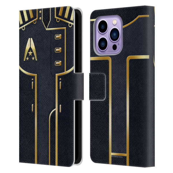 EA Bioware Mass Effect Armor Collection Officer Leather Book Wallet Case Cover For Apple iPhone 14 Pro Max