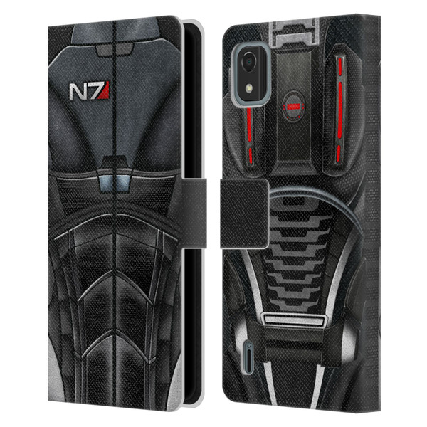 EA Bioware Mass Effect Armor Collection N7 Leather Book Wallet Case Cover For Nokia C2 2nd Edition