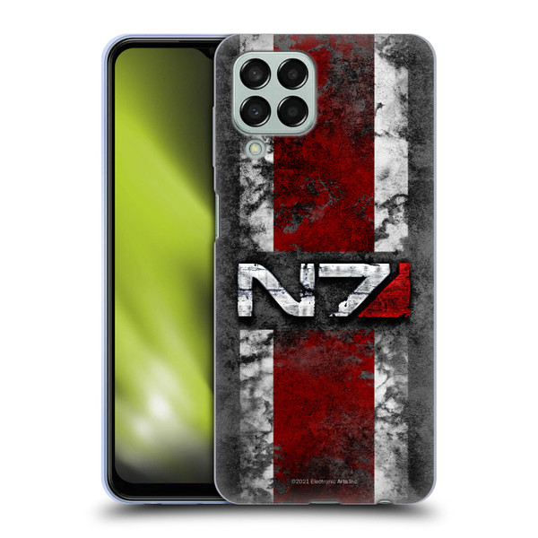 EA Bioware Mass Effect Graphics N7 Logo Distressed Soft Gel Case for Samsung Galaxy M33 (2022)